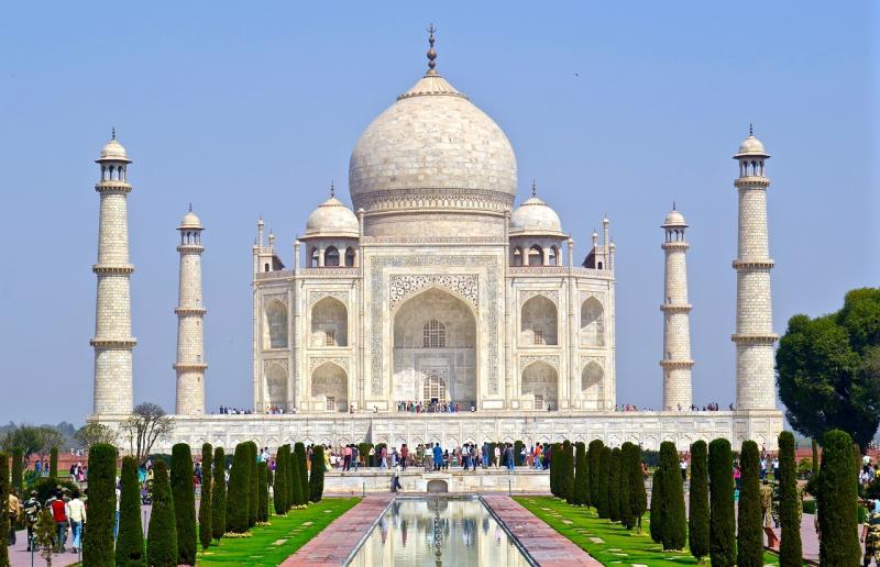 De Taj Mahal in Agra India.